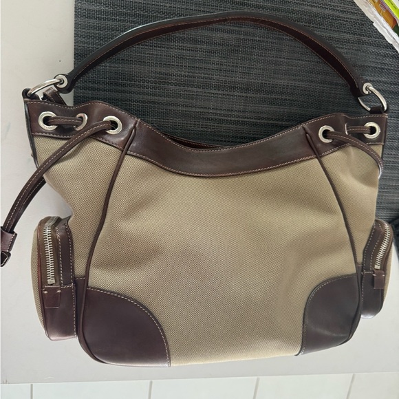 Authentic Prada shoulder bag, Canapa logo, Jaquard canvas - Picture 3 of 10